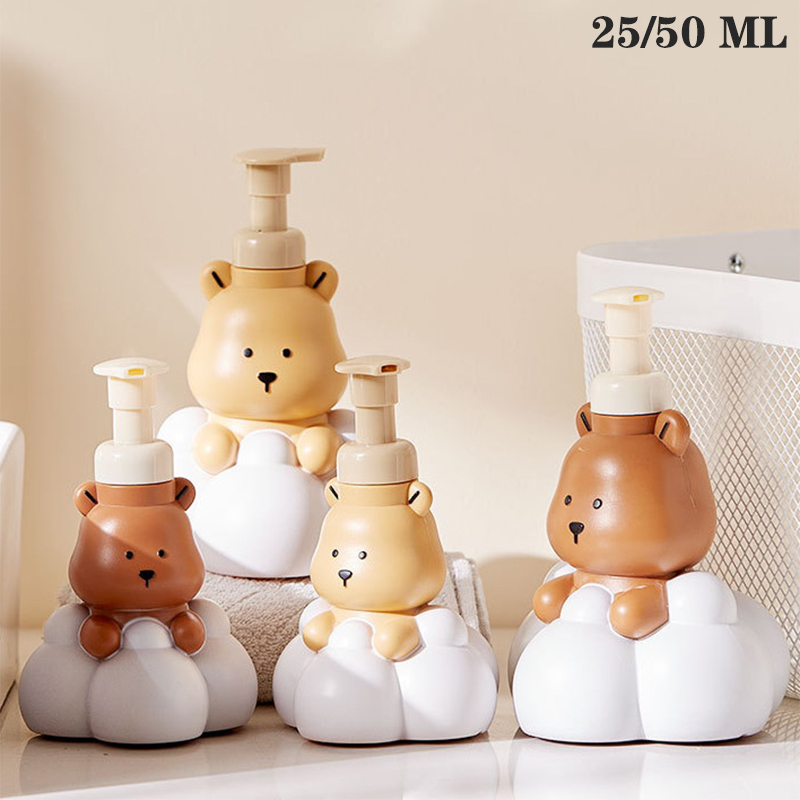 Soap Making Machine At Home - Cartoon Cloud Bear Foaming Soap Dispenser,