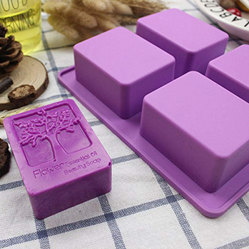 Soap Making Lye - Molde de sabão de silicone retangular,