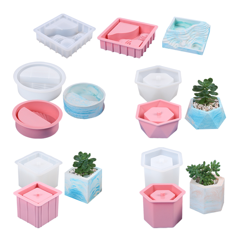 Soap Making Pot - Suculenta vaso de flores molde de