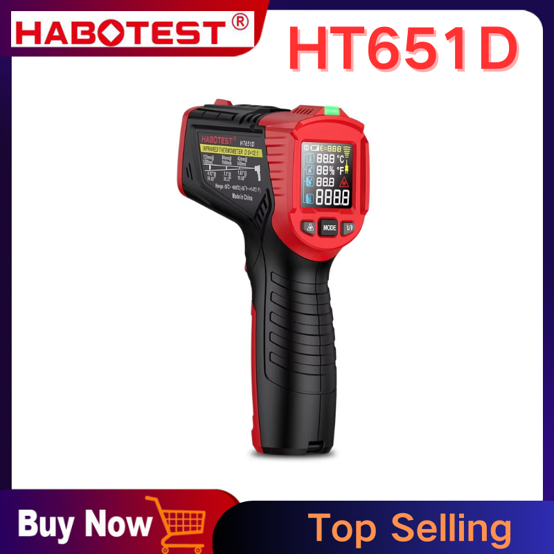Soap Making Thermometer - HABOTEST HT651D Termômetro infravermelho Medidor de