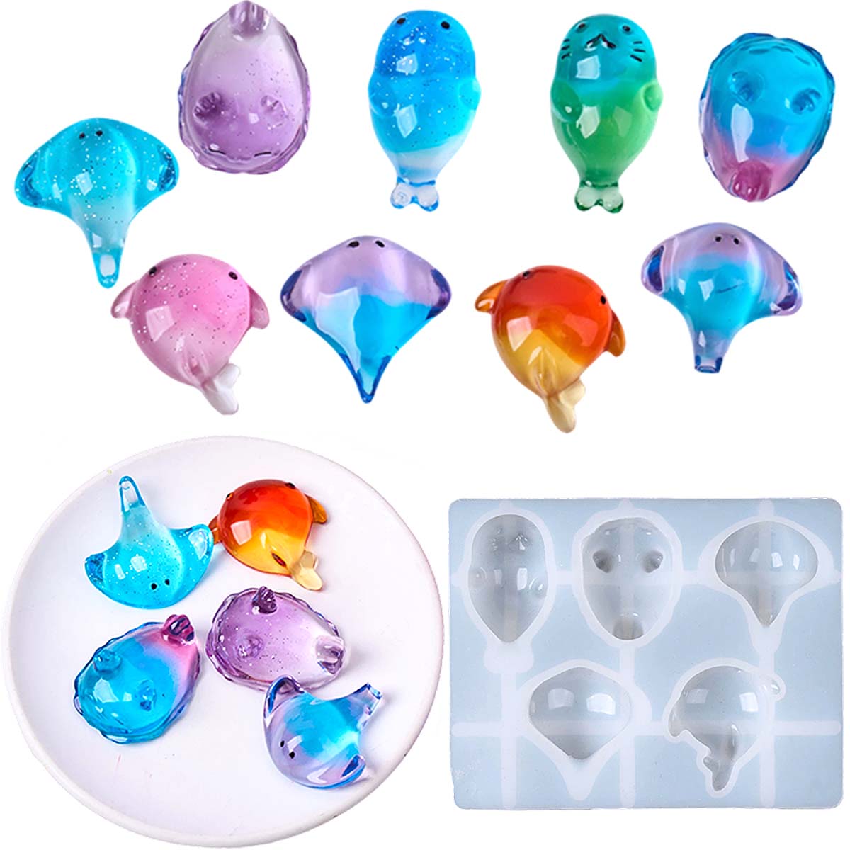 Soap Making Supplies - Molde de Silicone 3D de Raia