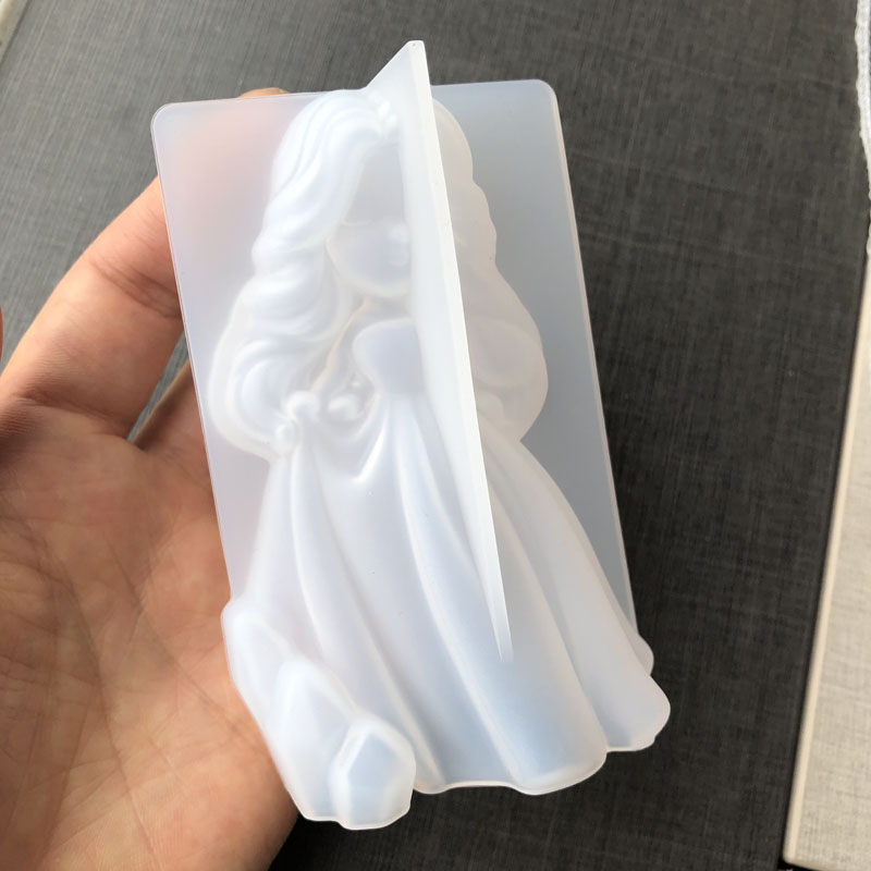 3d bonito princesa silicone ve - Soap Making Supplies avaliação e preço