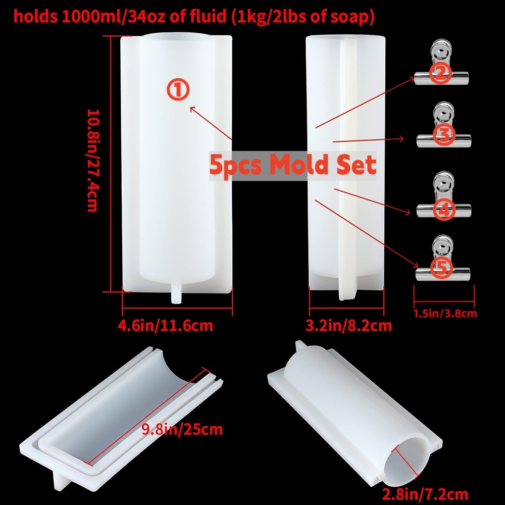 Molde de Silicone Grande para  - Soap Making Youtube avaliação e preço