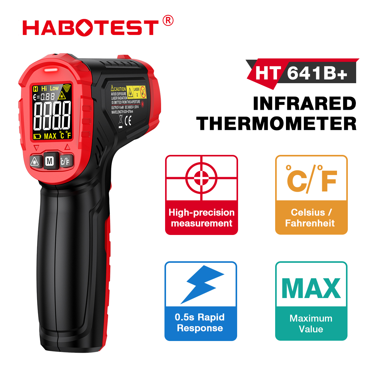 Habotest ht641 termômetro infr - Soap Making Thermometer avaliação e preço