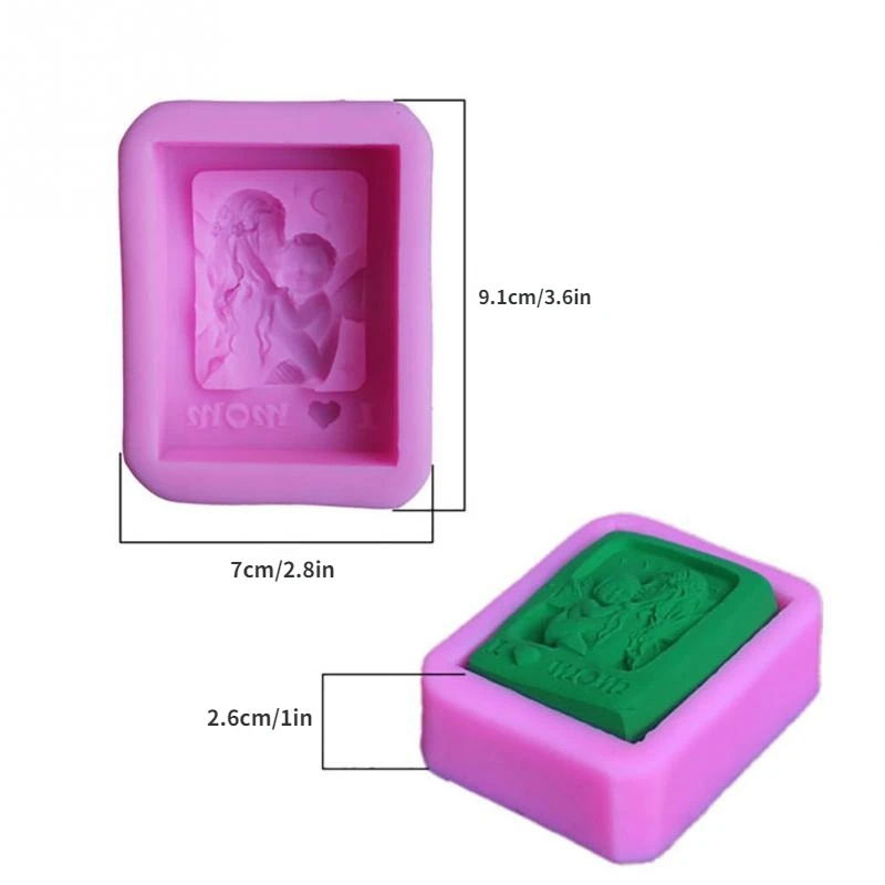 Mãe Segurando Bebê Amor Silico - Soap Making Lye avaliação e preço