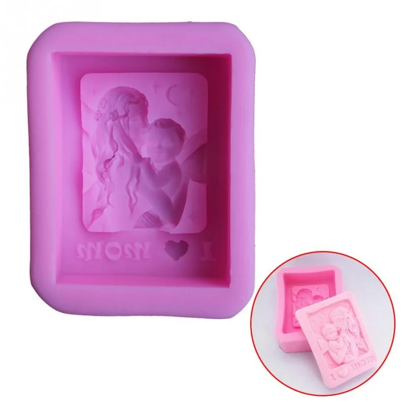 Mãe Segurando Bebê Amor Silico - Soap Making Lye avaliação e preço