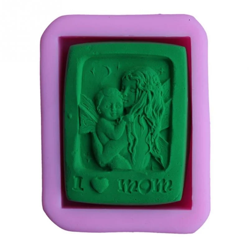 Mãe Segurando Bebê Amor Silico - Soap Making Lye avaliação e preço